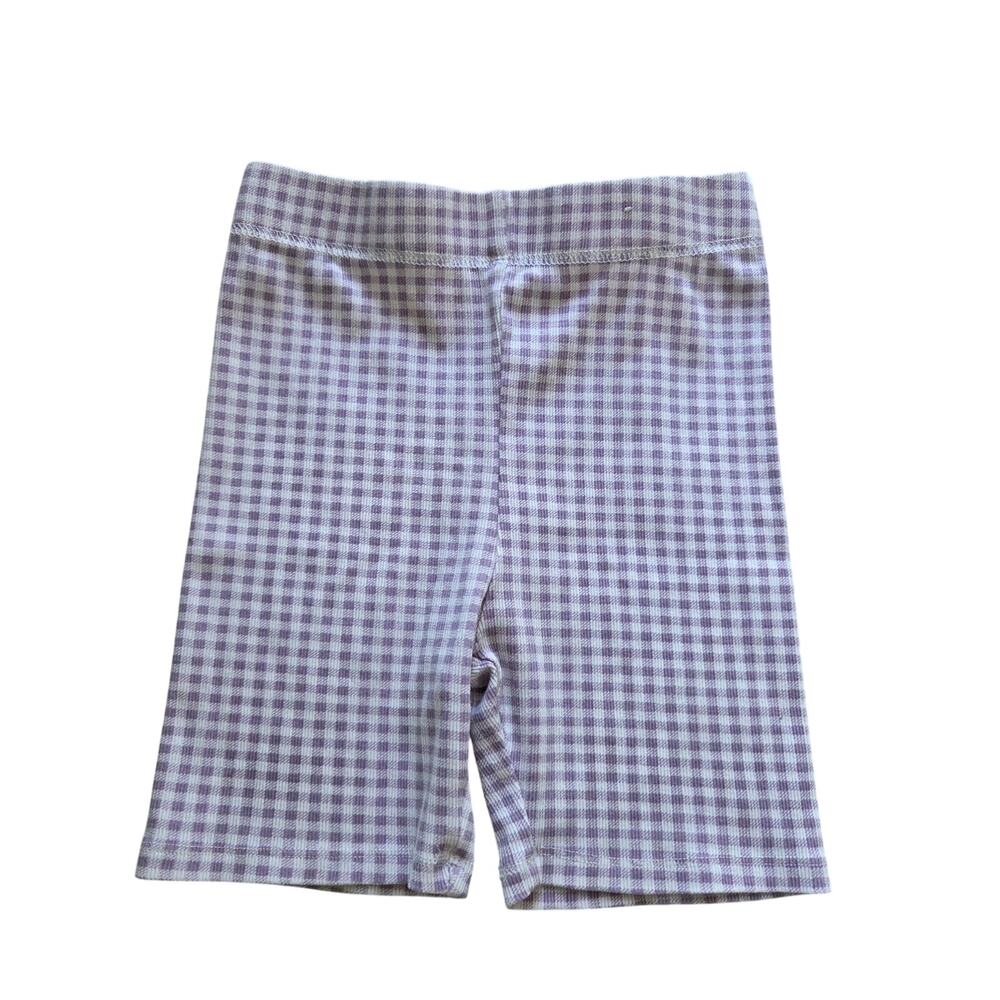 Cotton On Lavender Gingham Essential Bike Shorts
